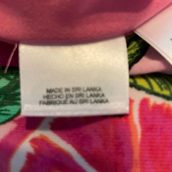 Pappagallo Tropical Pink Gwen Peachy Keen Print Shift Mini Dress M - Picture 8 of 10